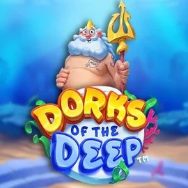 Dorks of the Deep slot logo by Hacksaw Gaming at Hercules CasinoDorks of the Deep