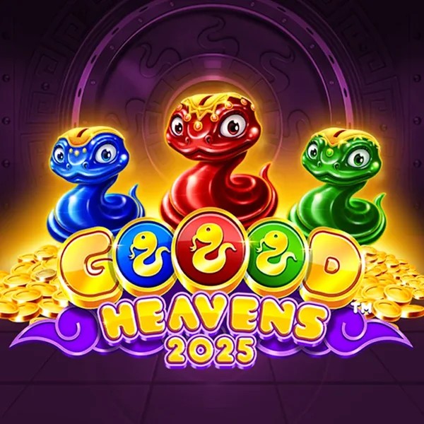 Goood Heavens logo by Rarestone Gaming at Hercules Casino