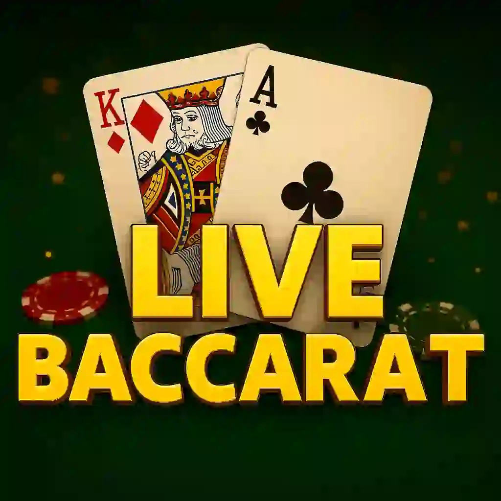 Live Baccarat slot logo by Pragmatic Live at Hercules CasinoLive Baccarat