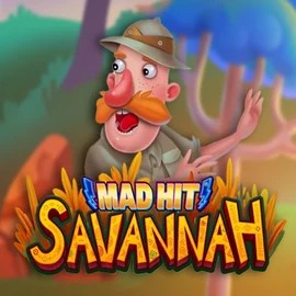 Mad Hit Savannah slot logo by RubyPlay at Hercules Casino
