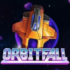 Orbitfall slot logo by ELK Studios at Hercules CasinoOrbitfall