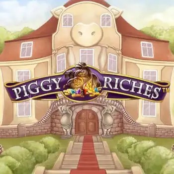 Piggy Riches slot visual from NetEnt available on herculesscasino.de