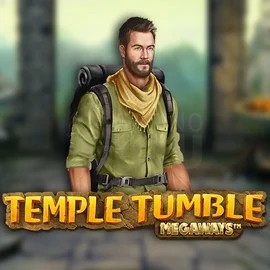 Temple Tumble Megaways slot logo by Relax Gaming at Hercules CasinoTemple Tumble Megaways